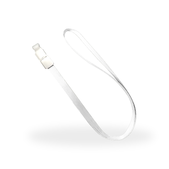 Topla Tali Klip Segi - 1 cm - Putih