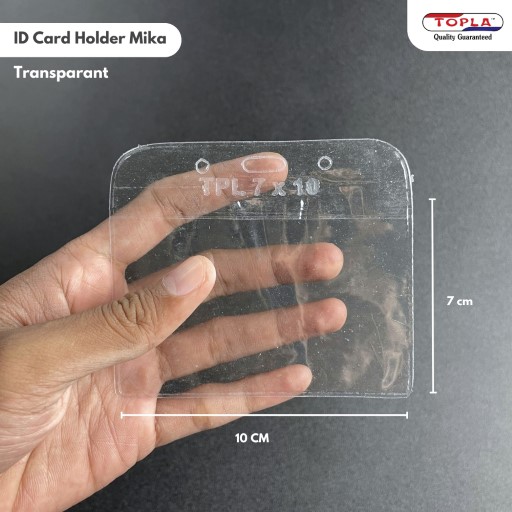 Topla ID Card Mika (Miring) - 8.5 x 11.5 - Transparan
