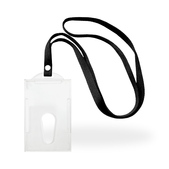 Topla ID Card Tali Webbing - Hitam