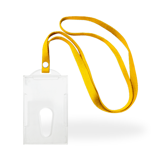 Topla ID Card Tali Webbing - Kuning