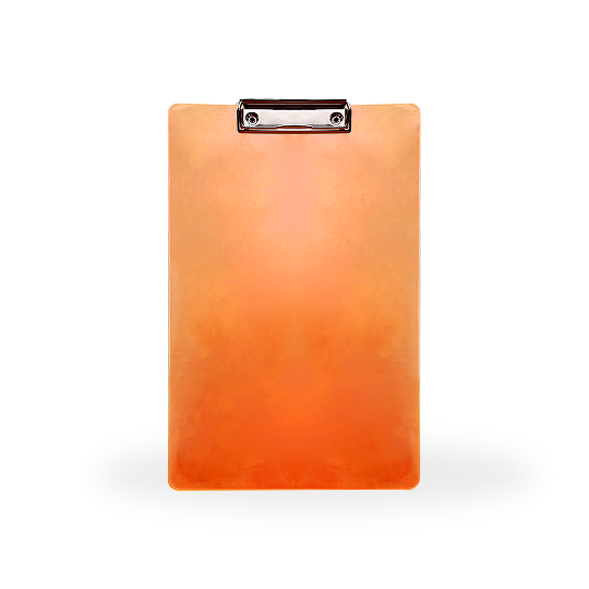 Topla Clipboard 708 Transparan - Oranye