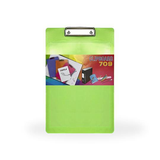 Topla Clipboard 709 Transparan - Hijau
