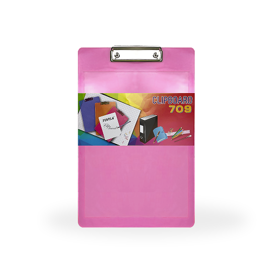 Topla Clipboard 709 Transparan - Pink