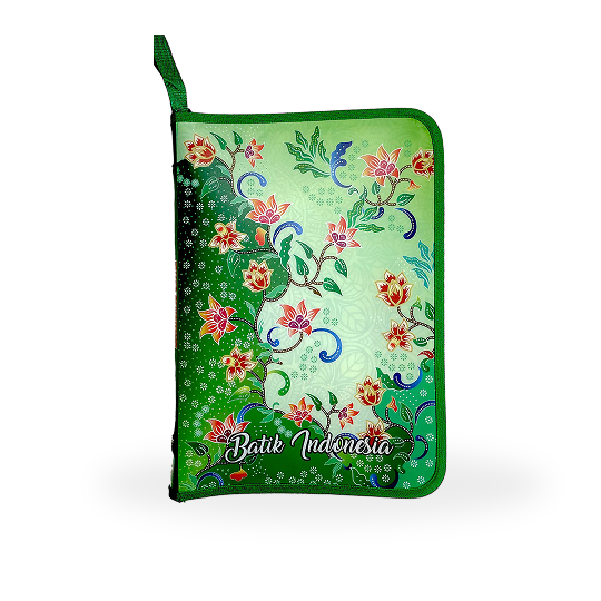 Topla Zipper File 1828 F - Batik Bunga - Hijau