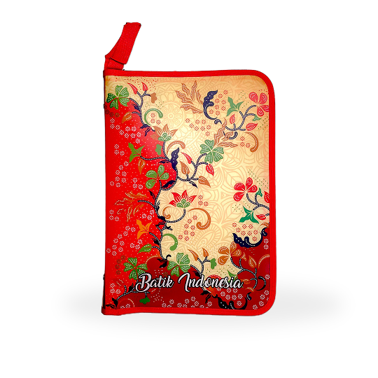 Topla Zipper File 1828 F - Batik Bunga - Merah