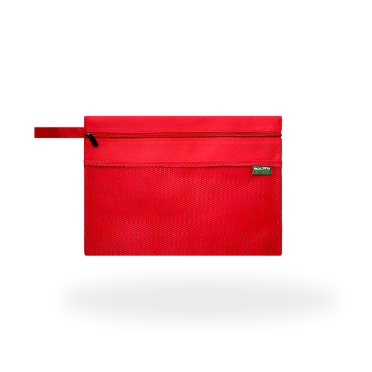 Topla Zipper Pocket Kain - Merah