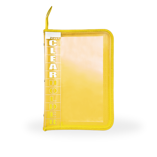 Topla Zipper Clear Holder 555 - 10 File - Kuning