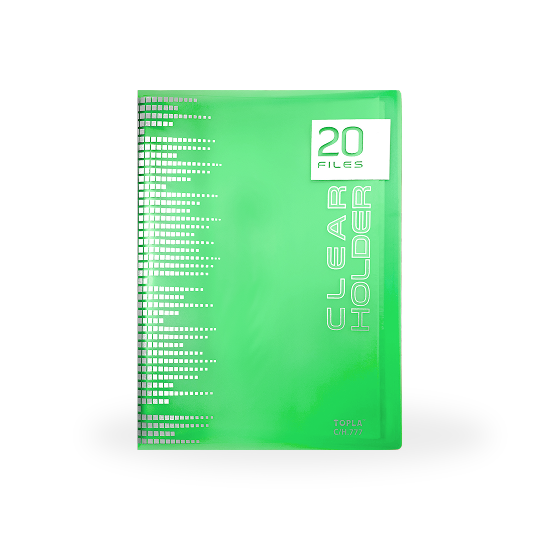 Topla Clear Holder 777 - 20 File - Hijau
