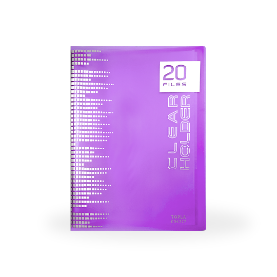 Topla Clear Holder 777 - 20 File - Ungu