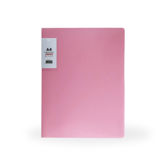 Topla Clear Holder 222 Pastel - 20 File - Pink