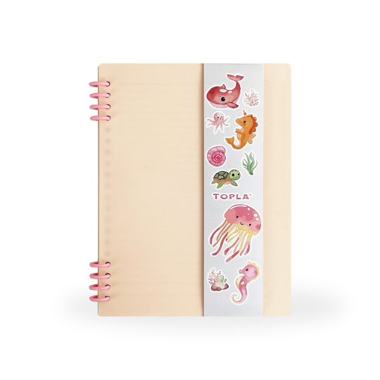 Topla Ring Notebook 105 A5 - Krem