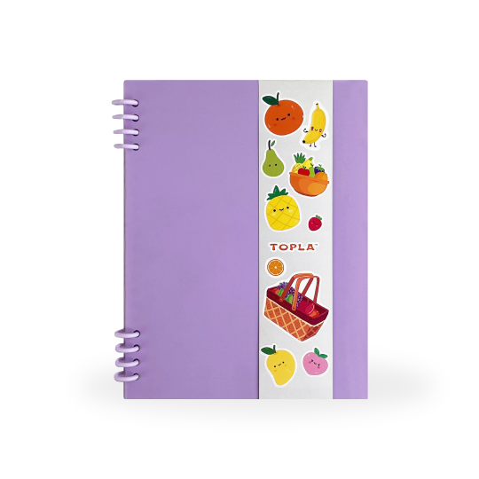 Topla Ring Notebook 105 A5 - Ungu