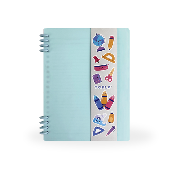 Topla Ring Notebook 105 A5 - Pastel Biru