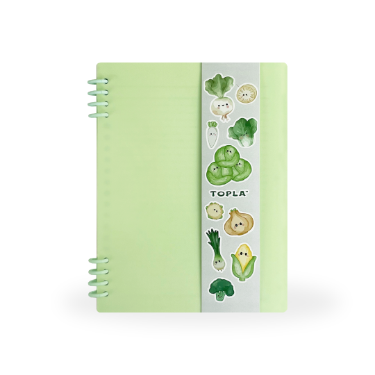Topla Ring Notebook 105 A5 - Pastel Hijau
