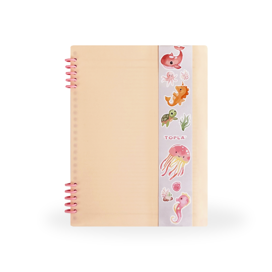 Topla Ring notebook 205 B5 - Krem