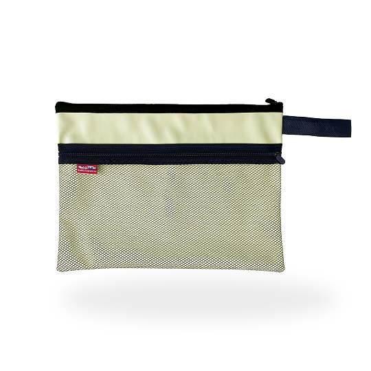 Topla Zipper Pocket Kulit - F4 - Krem